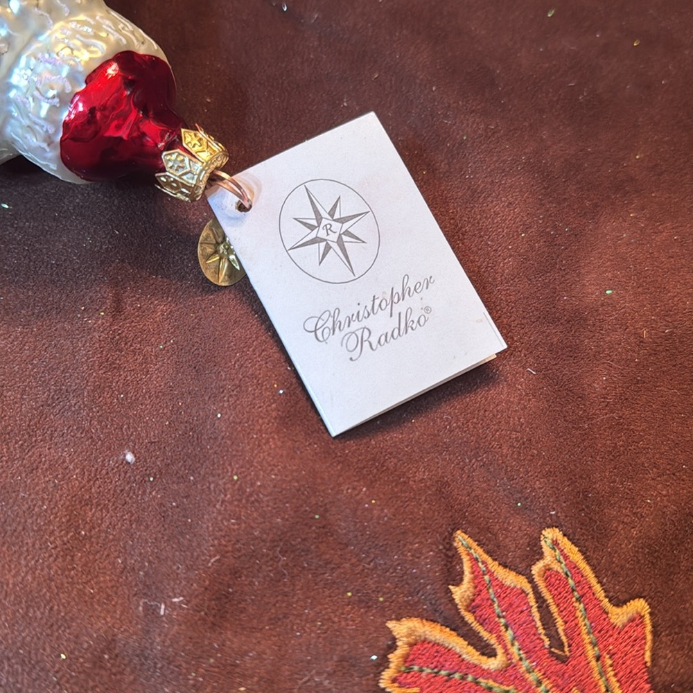 πββ¬ Christopher Radko β15th Anniversary Russian Winter Blossom Santaβ - Picture 4 of 7